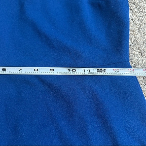 Betsey Johnson Scoop Neck Sleeveless Crepe Dress 4 Small Royal Blue knee length - Picture 6 of 10